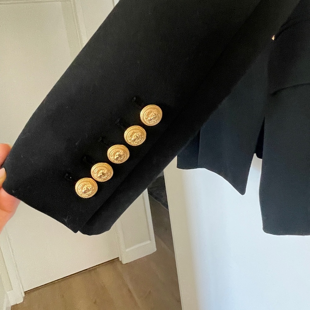 Balmain Black Blazer with Gold Buttons / 38 m - Picture 9 of 14